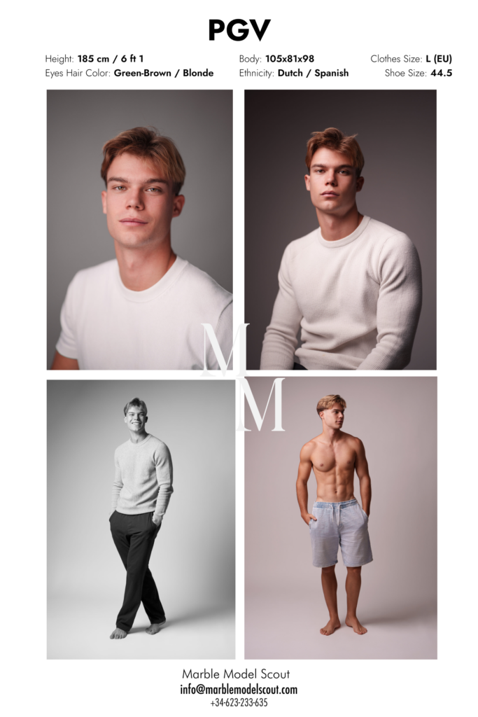 Pablo Galán Verkijk model card – Marble Model Scout